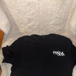 Black Purple Brand Tee